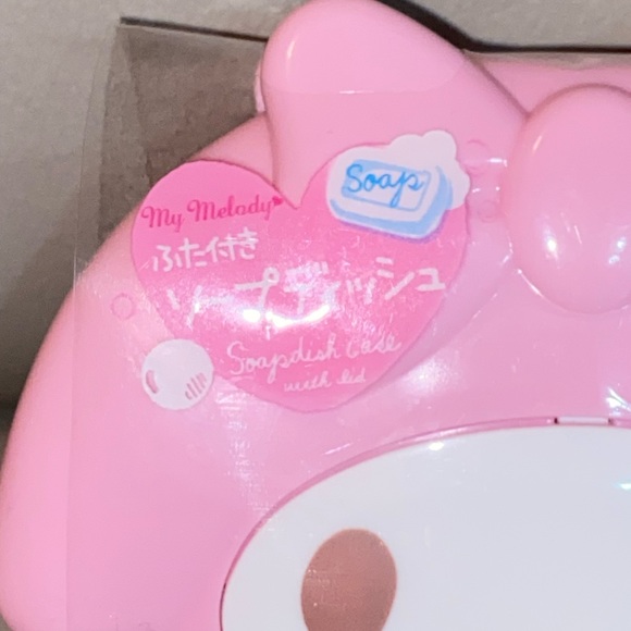 Sanrio My Melody Soap Dish Case with Lid - Picture 2 of 5